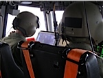 In cockpit of LCAC