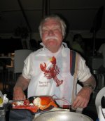 You have to love this old Walrus (Jack Turley). Apparently lobster is to his liking
