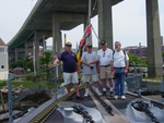 Bill Rennicke, Joe Trytten, Jack Turley & Don Haslett on Battleship Massachusetts