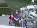 Nesha & Bob Hillman on the submarine Lionfish