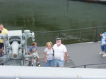 Joyce & Bob Blatzheim on board submarine Lionfish