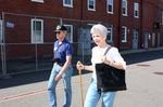 Jim & Beverly Kelly entering the Boston Navy Yard